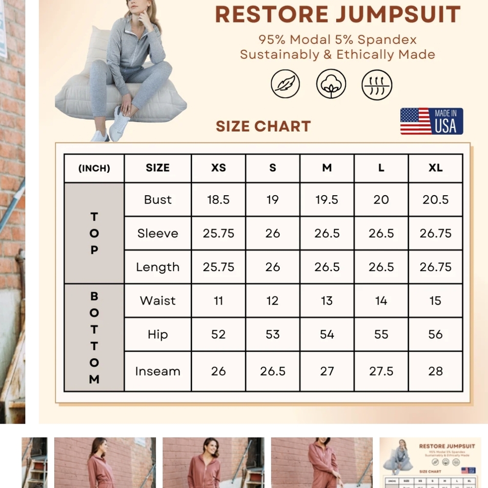 Lezat Soft Terry Jumpsuit - Picture 3 of 4